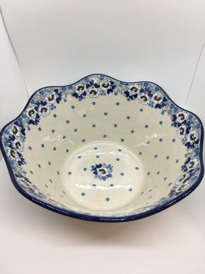 Bowl ~ Wavy Edge ~ Large ~ 12 inch ~ 2222X ~ T4!