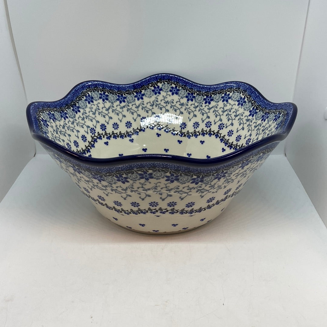 693 ~ Bowl ~ Wavy Edge ~ Large ~ 12" ~ 2158X ~ T3!