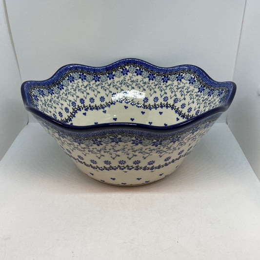 693 ~ Bowl ~ Wavy Edge ~ Large ~ 12" ~ 2158X ~ T3!