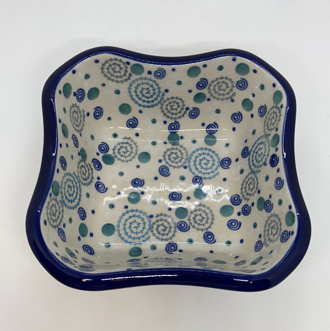 Square Bowl ~ Scalloped Edge ~ 6.5  inch ~ 2371X