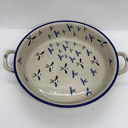 Baker ~ Round w/ Handles ~ 9 inch ~ U4832