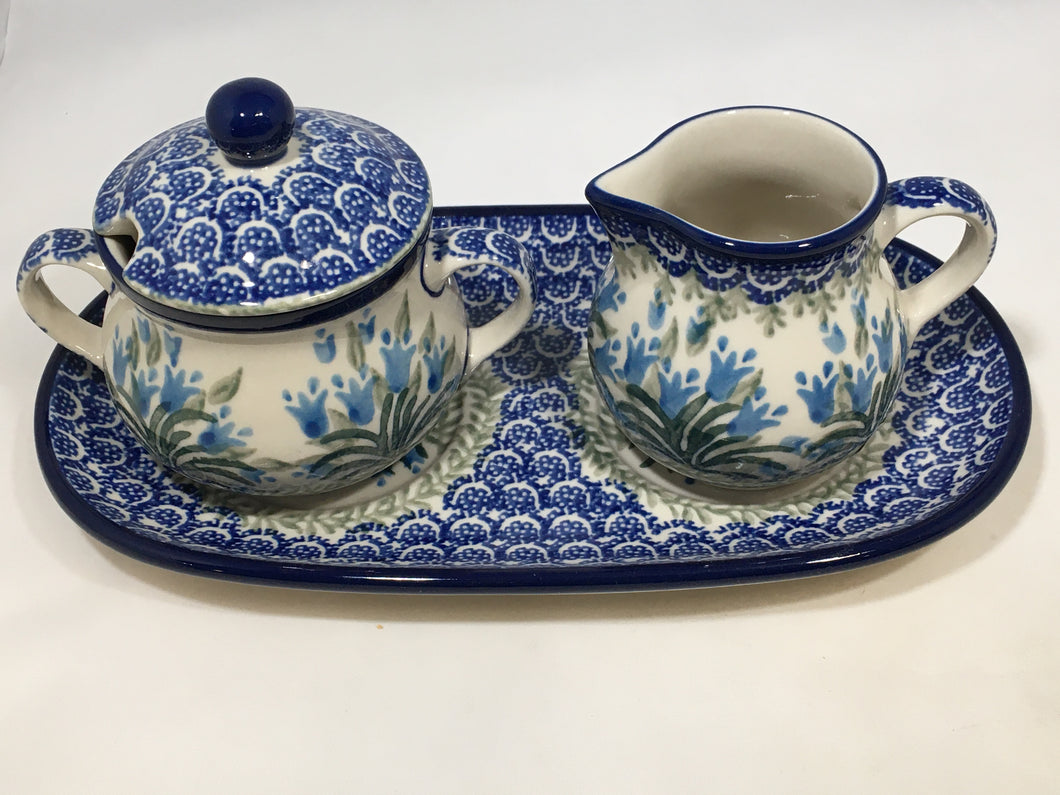 Cream (6 oz) & Sugar (7oz) w/Plate ~ 1432X - T3