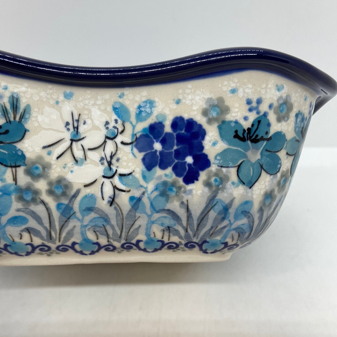 Square Bowl ~ Scalloped Edge ~ 6.5  inch ~ U4964 - U6