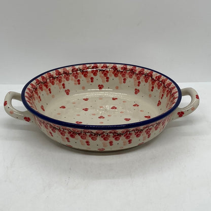 Baker ~ Round w/ Handles ~ 8 inch ~ 2387X ~ T4!