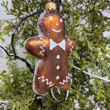 Load image into Gallery viewer, Gingerbread Man Polish Glass Blown Ornament