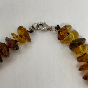 Baltic Amber Necklace made of free form amber beads