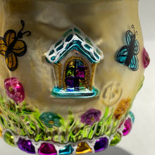 Load image into Gallery viewer, Pink Gingerbread House Polish Hand Blown Ornament