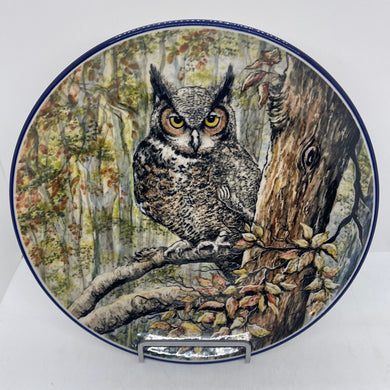 Limited Edition Large Plate with Owl