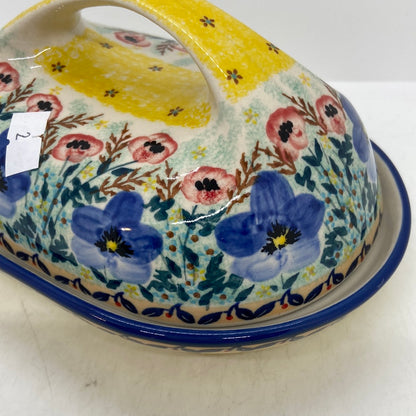 Second Quality Butter Dish with Handle  - WK81