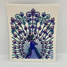 Load image into Gallery viewer, Peacock Swedish Towel