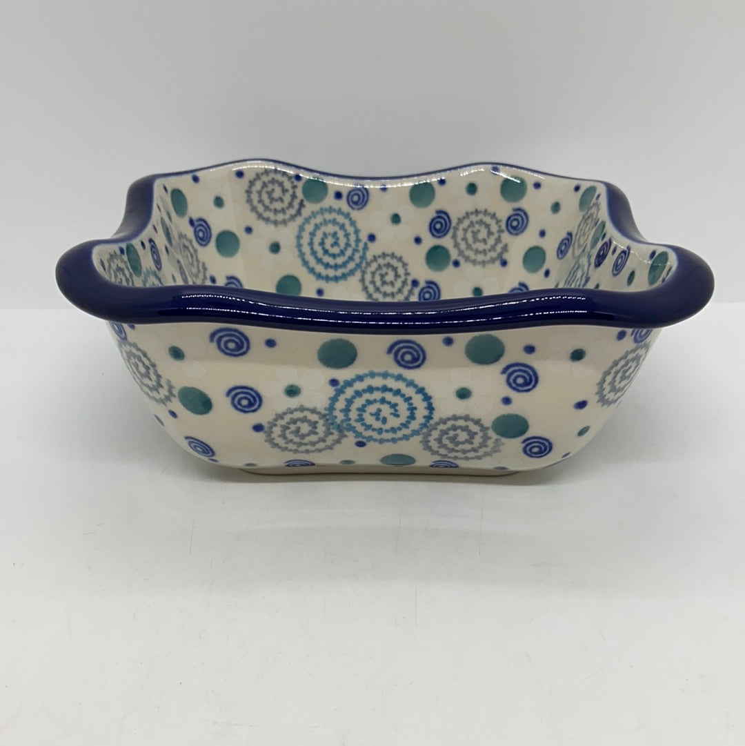 Square Bowl ~ Scalloped Edge ~ 6.5  inch ~ 2371X