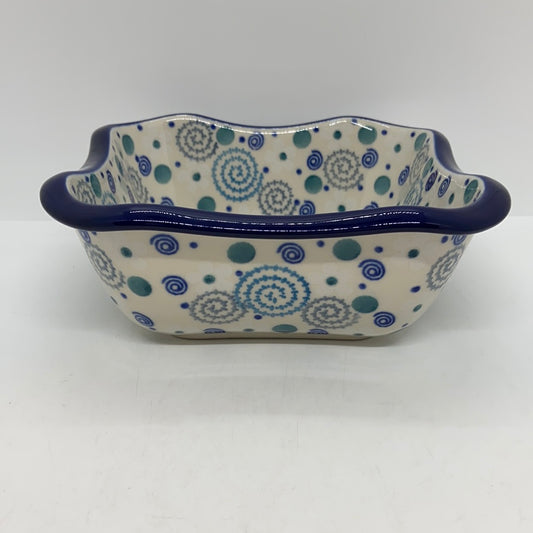 Square Bowl ~ Scalloped Edge ~ 6.5  inch ~ 2371X