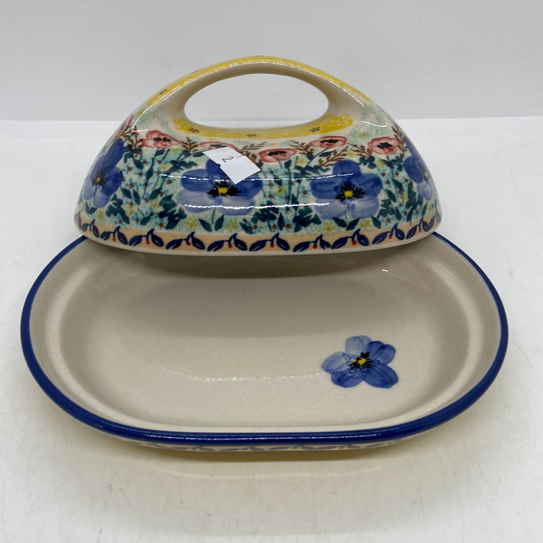 Second Quality Butter Dish with Handle  - WK81