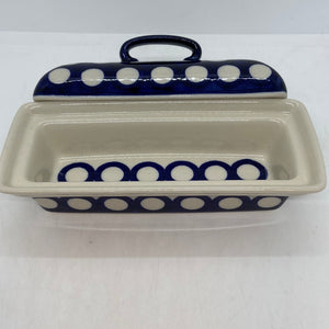 A108 Butter Dish Polka Dots - D64