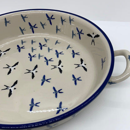 Baker ~ Round w/ Handles ~ 9 inch ~ U4832