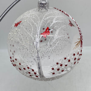 Snowman Polish Hand Blown Ornament