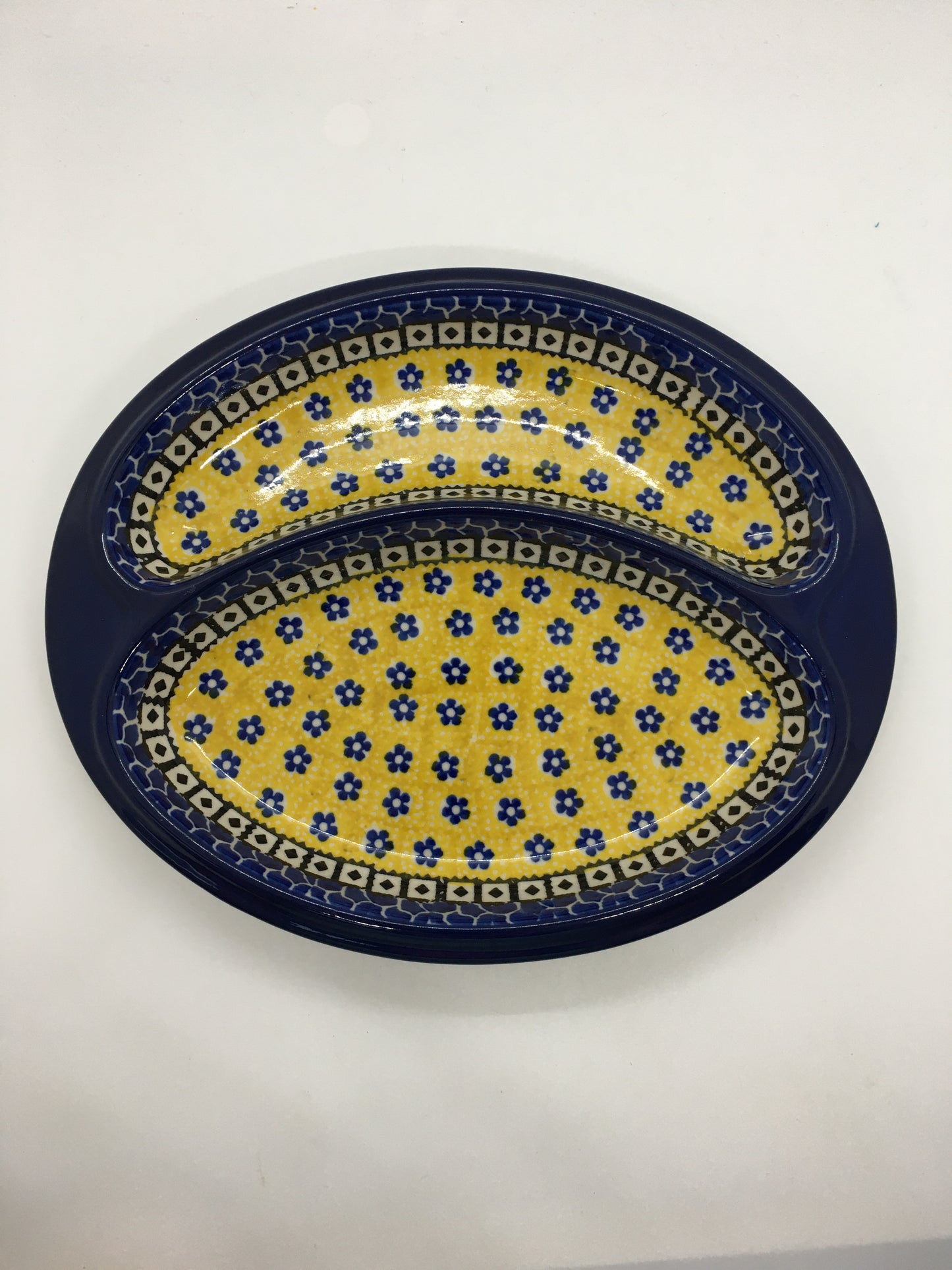 Dish ~ Divided ~ 8 x 9.75 inch ~ 859X ~ T3!