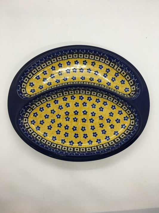 Dish ~ Divided ~ 8 x 9.75 inch ~ 859X ~ T3!