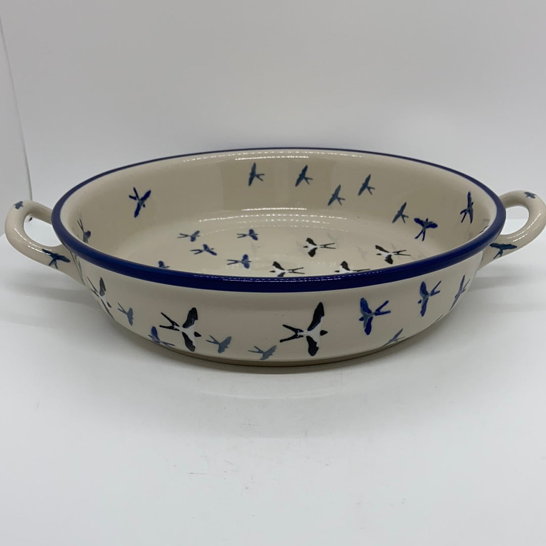Baker ~ Round w/ Handles ~ 9 inch ~ U4832