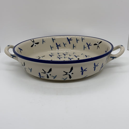 Baker ~ Round w/ Handles ~ 9 inch ~ U4832