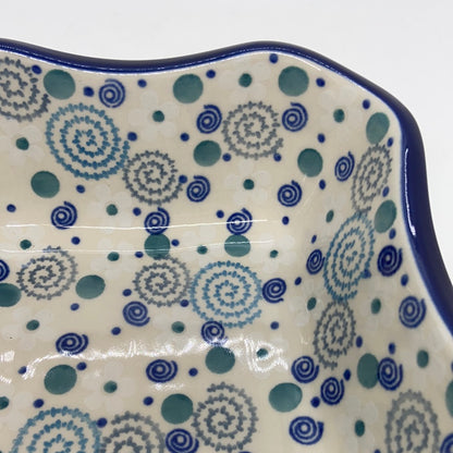 Square Bowl ~ Scalloped Edge ~ 6.5  inch ~ 2371X