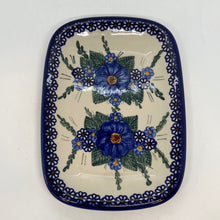 Load image into Gallery viewer, A247 Serving Tray Blue Flower - D74