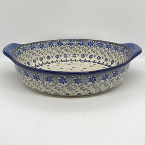 417 ~ Baker ~ Round w/ Handles ~ 10" - 2158X ~ T3!