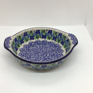 Baker ~ Round w/ Handles ~ 8 inch ~ 1417 - T3!