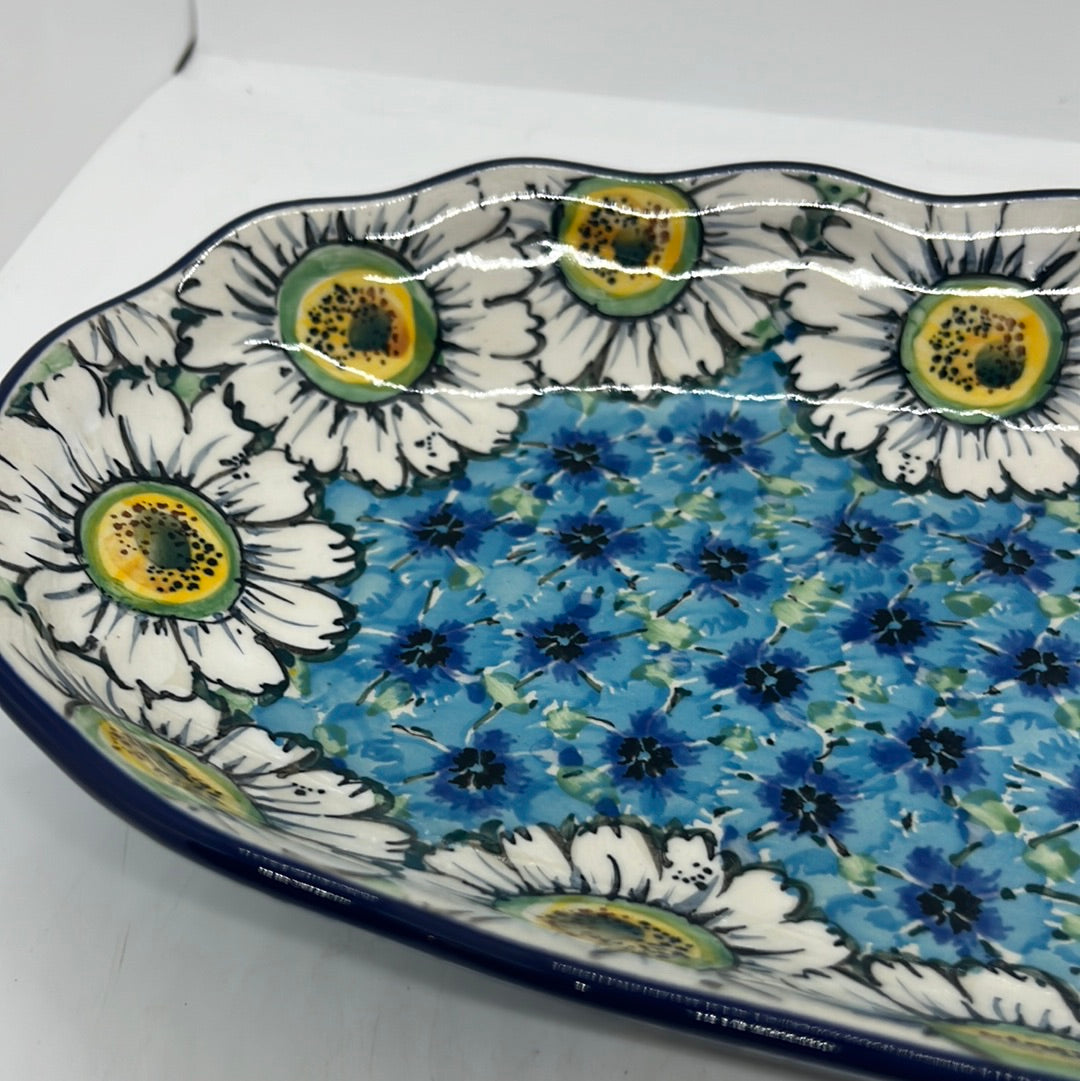 Tray ~ Scalloped Oval ~ 6.25 x 12.5 inch ~ U4736 ~ U7!