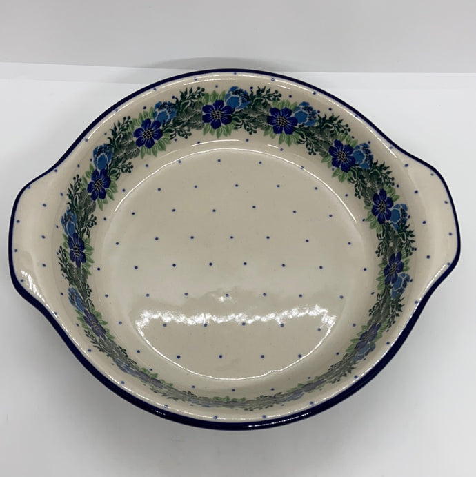 Baker ~ Round w/ Handles ~ 8 inch ~ 1533X - T3!