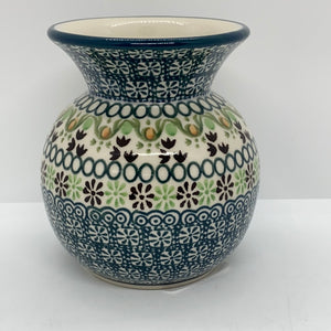 Vase ~ Bubble ~ 4.25 inch ~ Green Ribbon