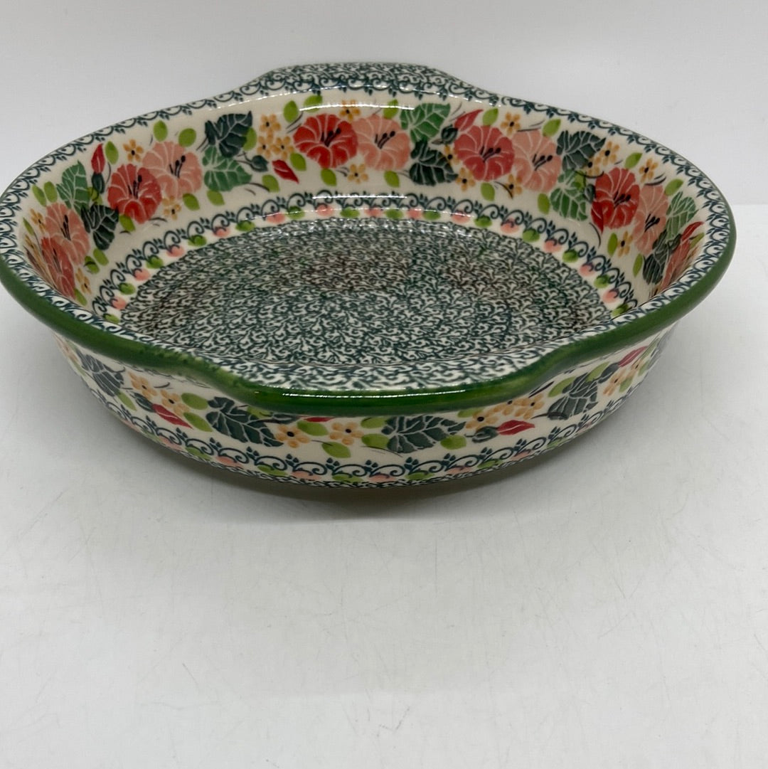 141 Baker ~ Round w/ Handles ~ 8 inch ~ U4799 ~ U3!