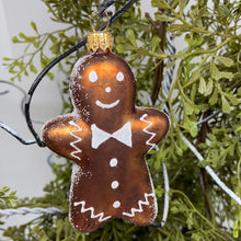 Load image into Gallery viewer, Gingerbread Man Polish Glass Blown Ornament