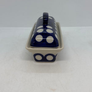 A108 Butter Dish Polka Dots - D64