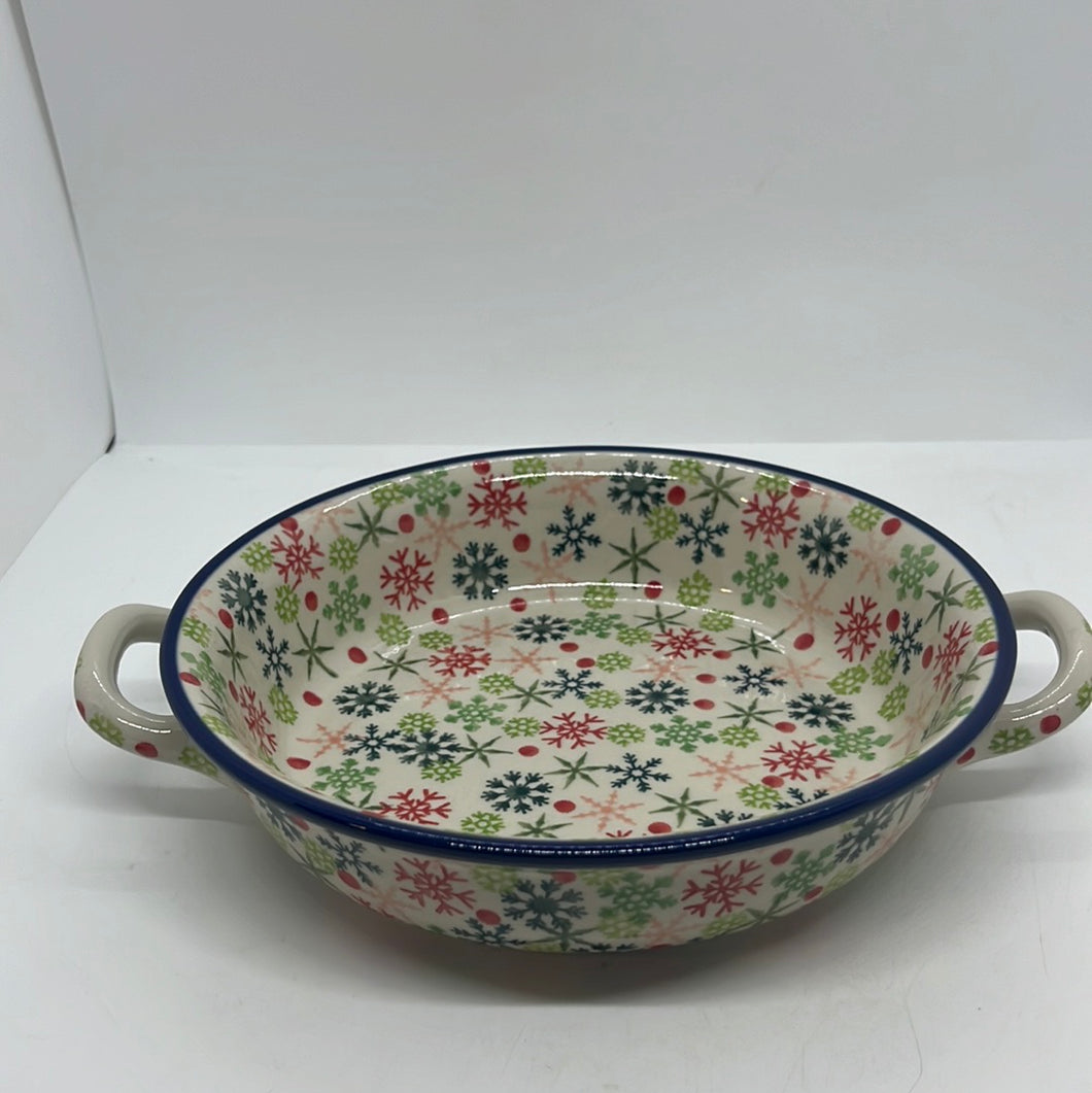 Baker ~ Round w/ Handles ~ 8 inch ~ U5038 ~ U3!
