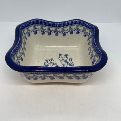 Square Bowl ~ Scalloped Edge ~ 6.5  inch ~ 2591X