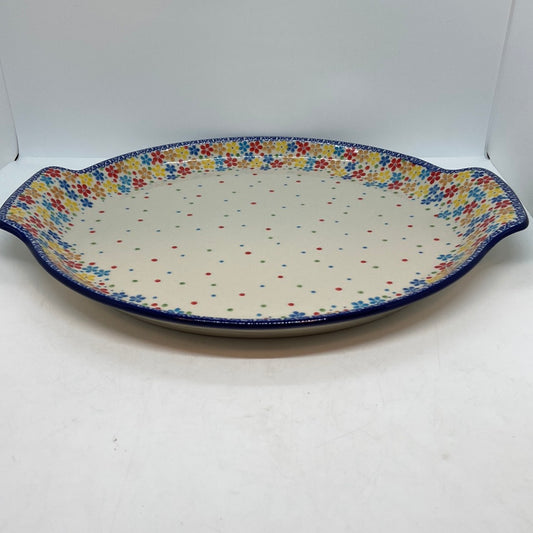 Platter ~ Round w/ Handles ~ 11.75 inch ~ U4786 ~ U4