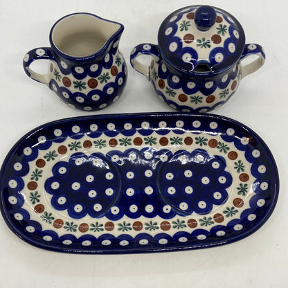 Cream (6 oz) & Sugar (7oz) w/Plate ~ 0070X - T3!