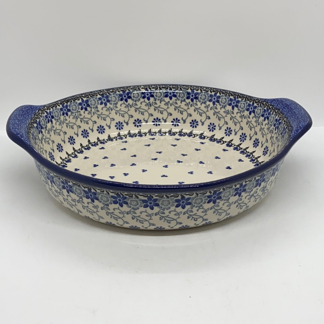 417 ~ Baker ~ Round w/ Handles ~ 10" - 2158X ~ T3!