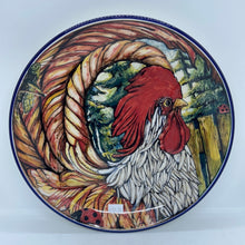 Load image into Gallery viewer, Final sale Limited Edition Large Plate With Rooster Feather