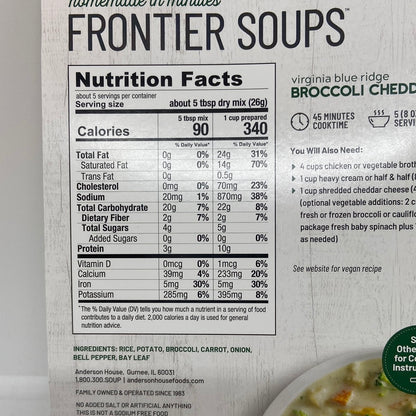 Virginia Blue Ridge Broccoli Cheddar Soup Mix
