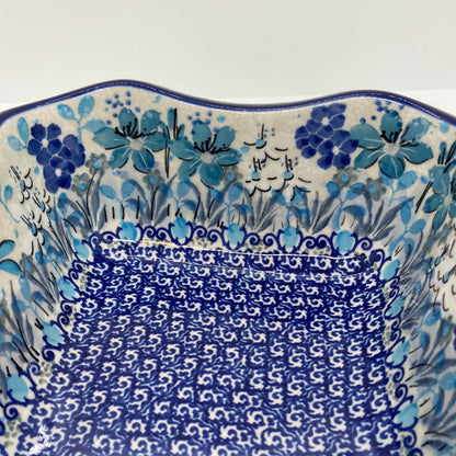 Square Bowl ~ Scalloped Edge ~ 6.5  inch ~ U4964 - U6